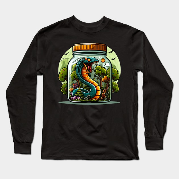 Cobra King Long Sleeve T-Shirt by Bentonhio